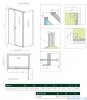 Radaway Nes Kds II kabina 110x80cm lewa szkło przejrzyste 10033110-01-01L/10040080-01-01